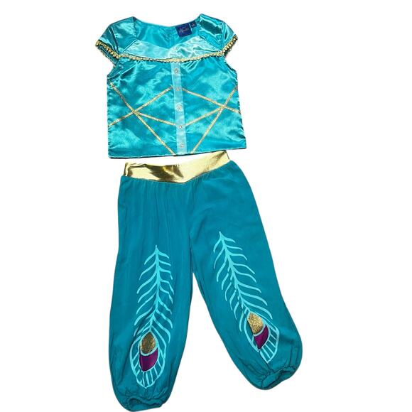 Disney Princess Jasmine Costume Aladdin Toddler girl Size 5T dress up cosplay - Picture 1 of 9